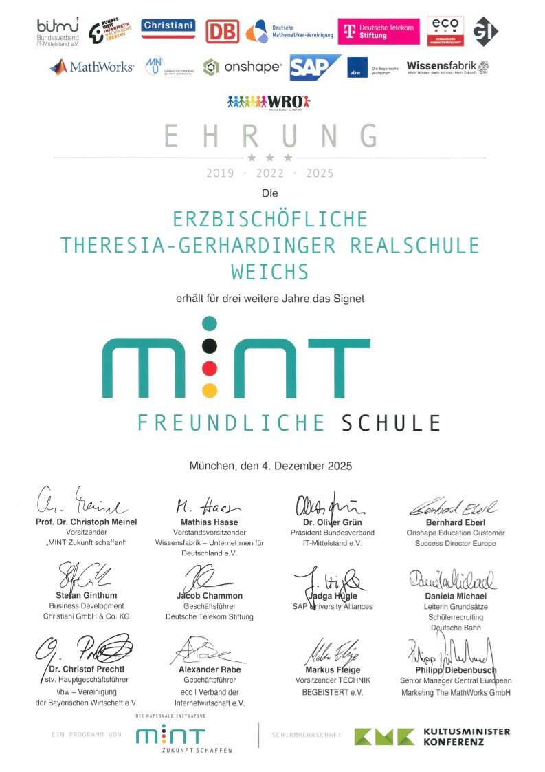 MINT Ehrung 2025
